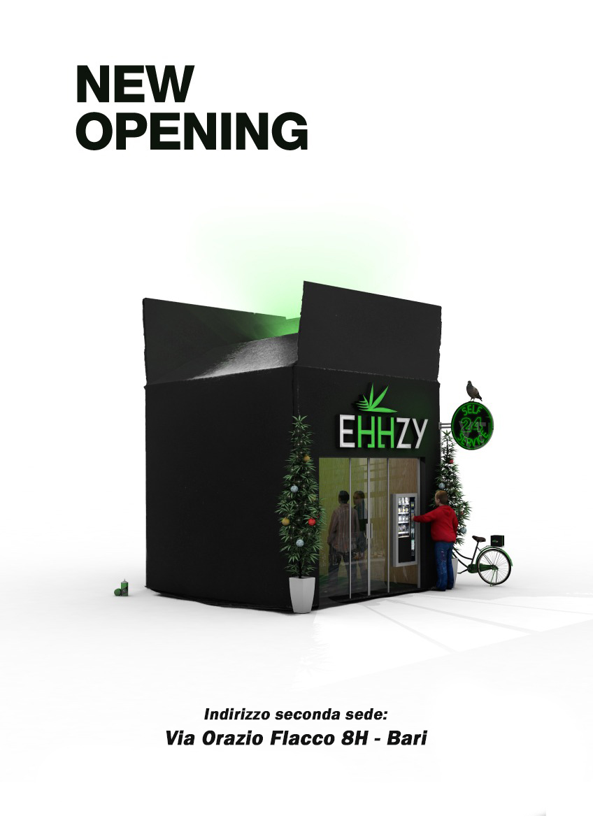 EHHZY CANNABIS STORE: apertura nuova sede a Bari!